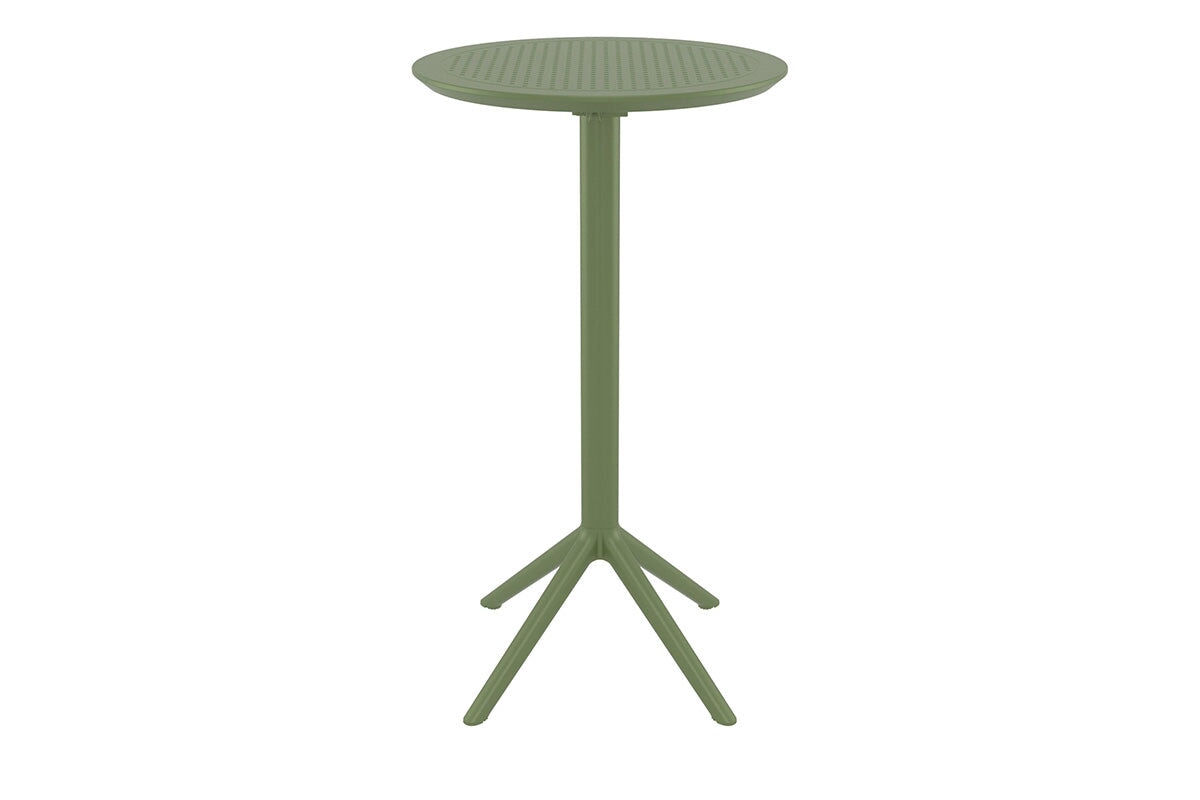 Hospitality Plus Siesta Sky Folding Bar Table - Round [600mm] Hospitality Plus olive green 