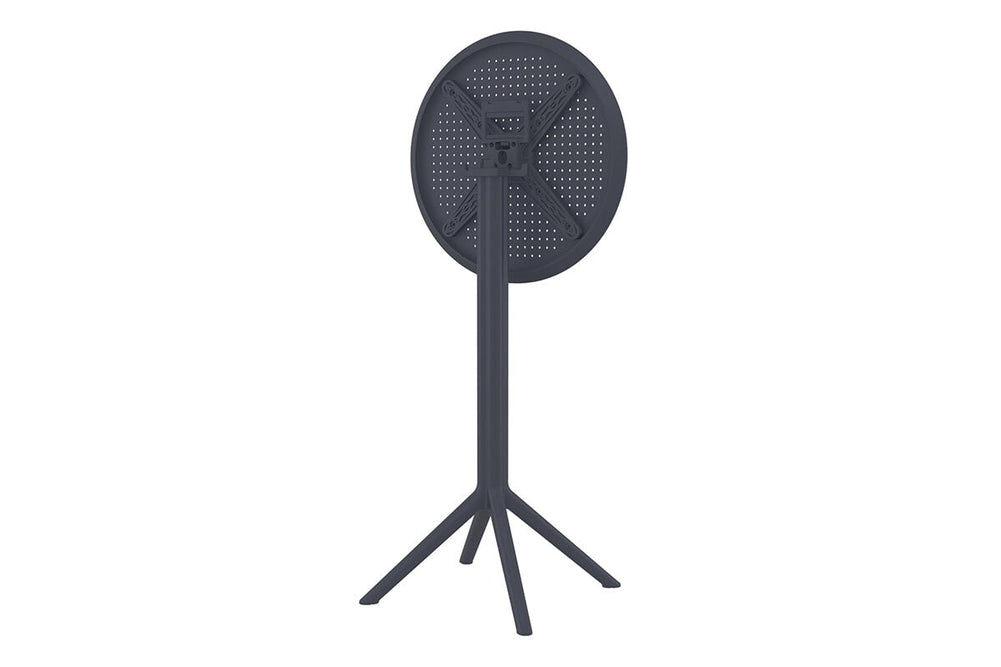 Hospitality Plus Siesta Sky Folding Bar Table - Round [600mm]-black  