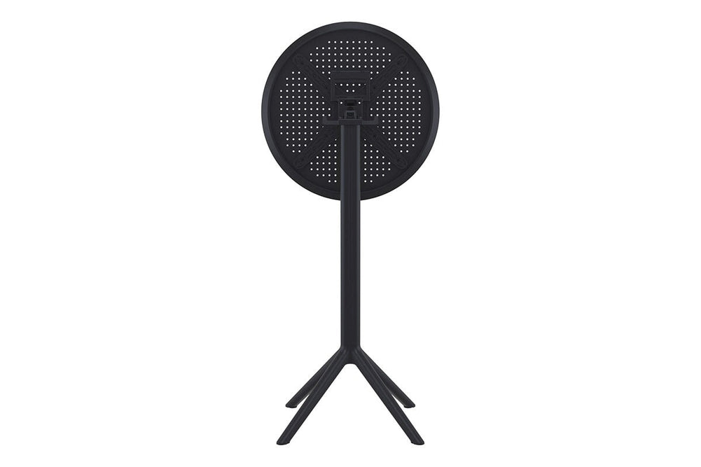 Hospitality Plus Siesta Sky Folding Bar Table - Round [600mm]-black  
