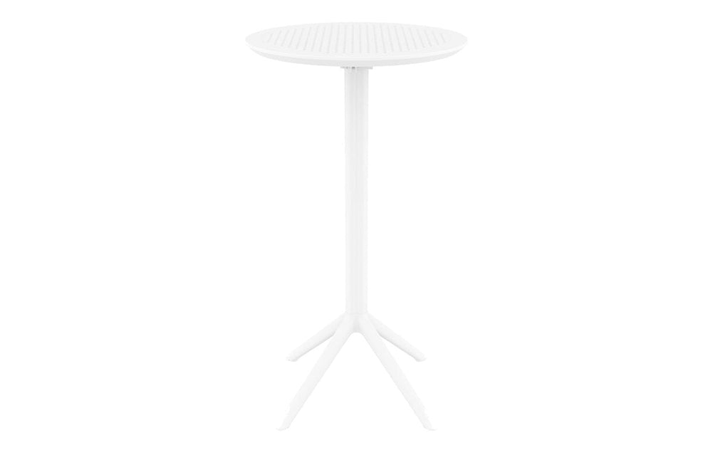 Hospitality Plus Siesta Sky Folding Bar Table - Round [600mm]-white  