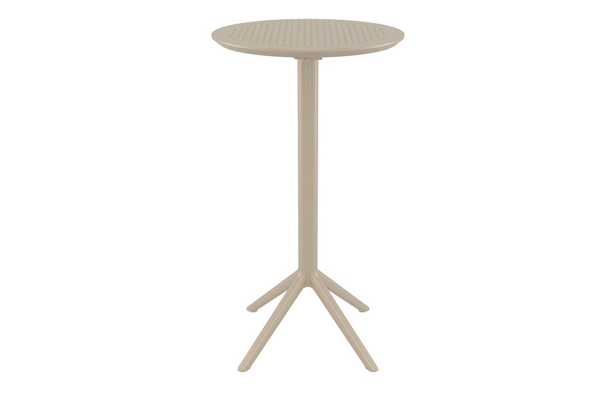 Hospitality Plus Siesta Sky Folding Bar Table - Round [600mm] Hospitality Plus taupe 