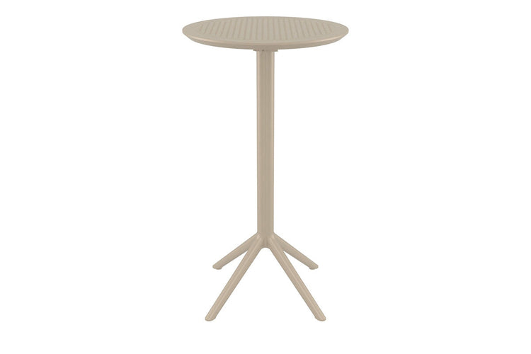 Hospitality Plus Siesta Sky Folding Bar Table - Round [600mm] Hospitality Plus taupe 