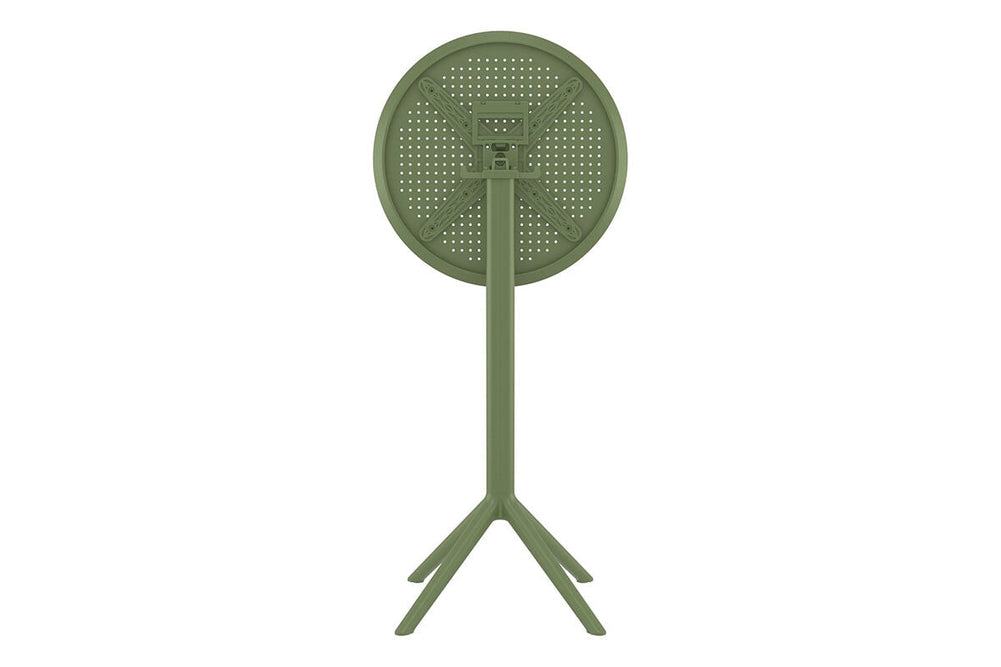 Hospitality Plus Siesta Sky Folding Bar Table - Round [600mm]-black  