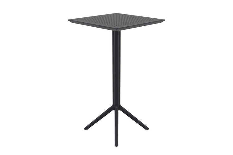 Hospitality Plus Siesta Sky Folding Bar Table - Square [600L x 600W] Hospitality Plus black 