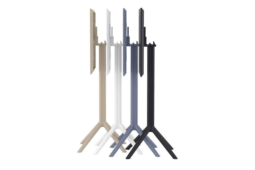 Hospitality Plus Siesta Sky Folding Bar Table - Square [600L x 600W]-black  