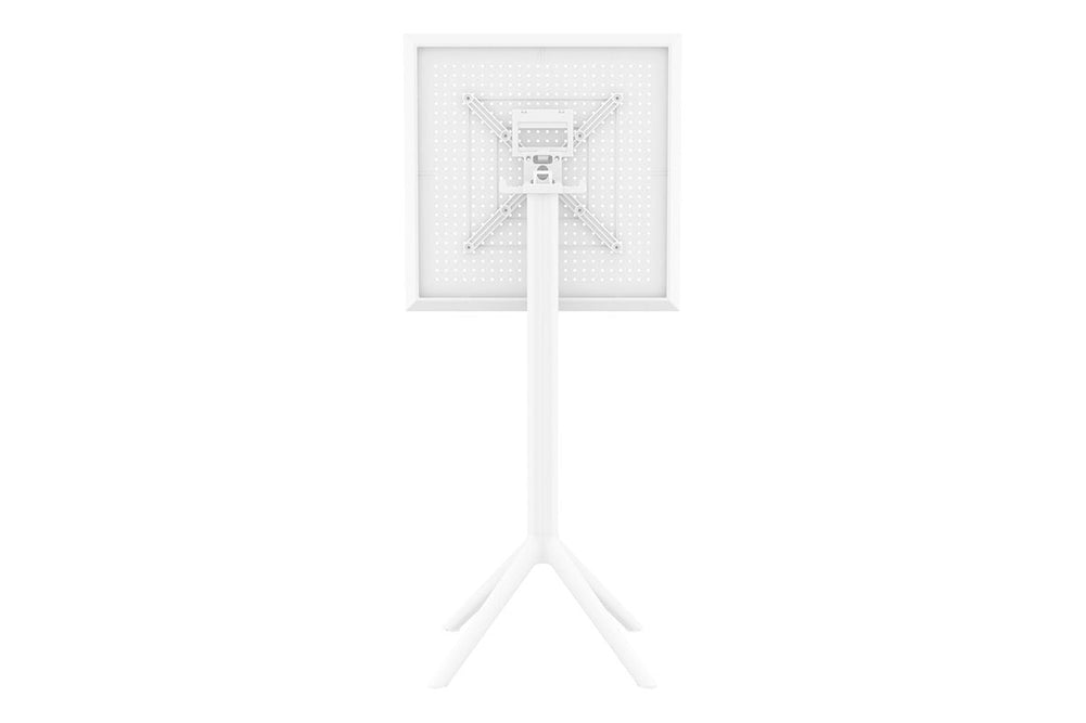 Hospitality Plus Siesta Sky Folding Bar Table - Square [600L x 600W]-black  