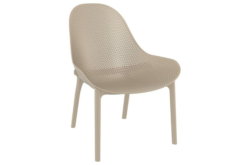 Hospitality Plus Sky Lounge Chair - Indoor/Outdoor Commercial-grade-taupe  