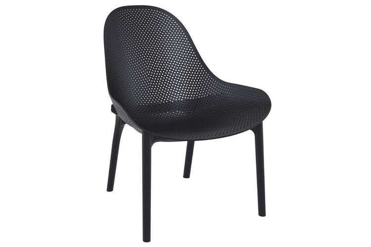 Hospitality Plus Sky Lounge Chair - Indoor/Outdoor Commercial-grade Hospitality Plus black 
