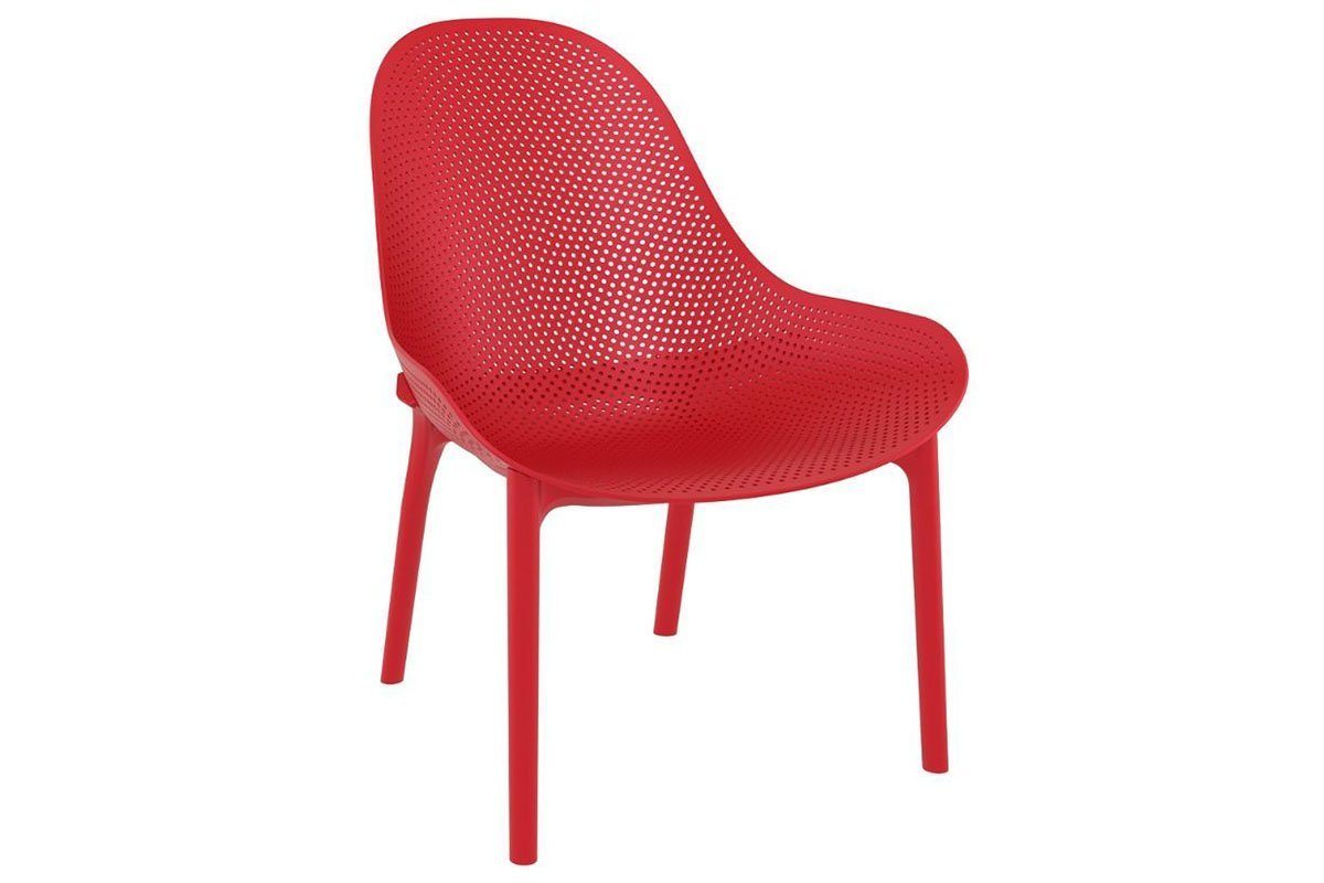 Hospitality Plus Sky Lounge Chair - Indoor/Outdoor Commercial-grade Hospitality Plus red 