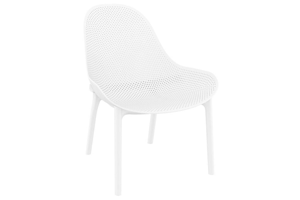 Hospitality Plus Sky Lounge Chair - Indoor/Outdoor Commercial-grade-white  
