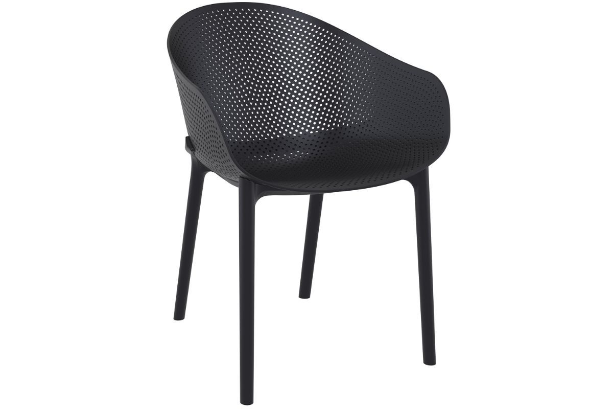 Hospitality Plus Sky Outdoor Chair-black  