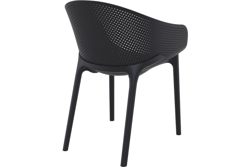 Hospitality Plus Sky Outdoor Chair-black  