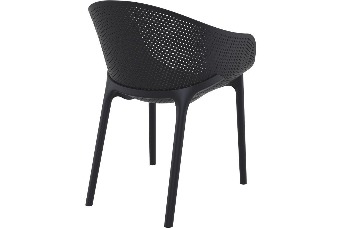 Hospitality Plus Sky Outdoor Chair-black  