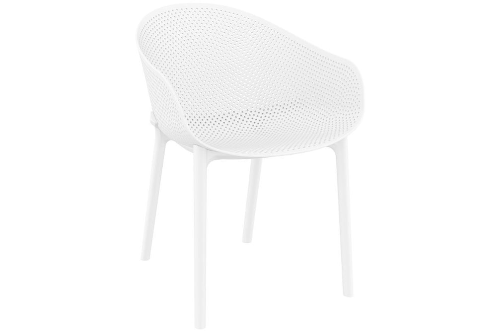 Hospitality Plus Sky Outdoor Chair-white  