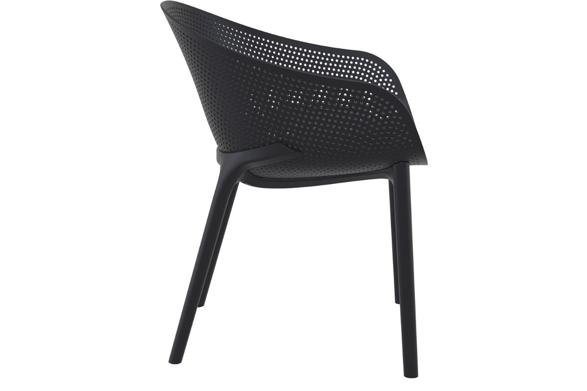 Hospitality Plus Sky Outdoor Chair-black  