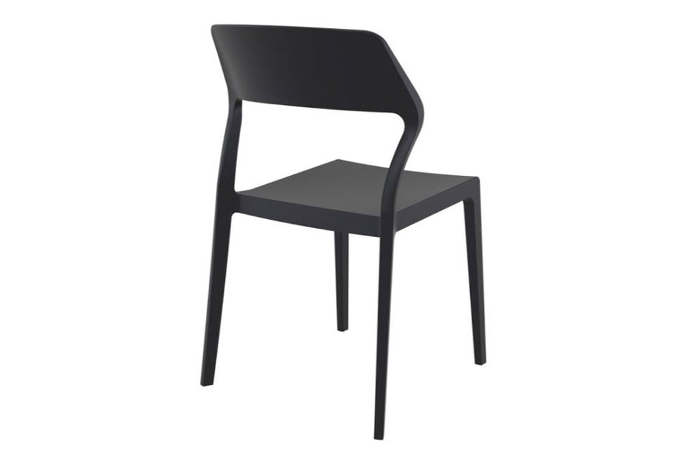 Hospitality Plus Snow Indoor Outdoor Chair-white taupe cushion 