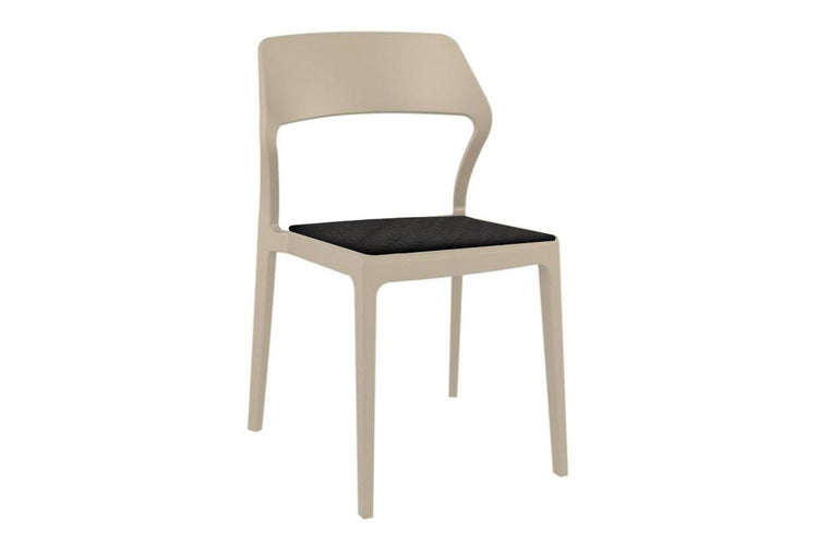 Hospitality Plus Snow Indoor Outdoor Chair Hospitality Plus taupe black vinyl cushion 