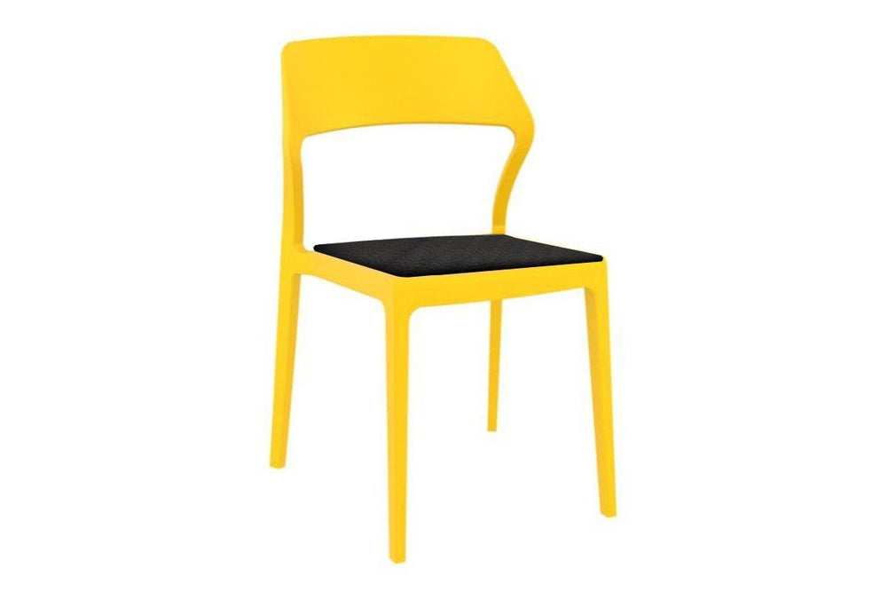 Hospitality Plus Snow Indoor Outdoor Chair-mango black vinyl cushion 