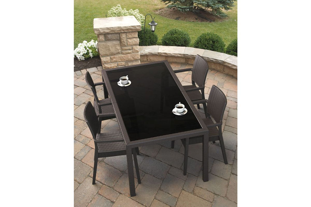 Hospitality Plus Ibiza Lounge Cafe Chair - Stackable Armchair-white  