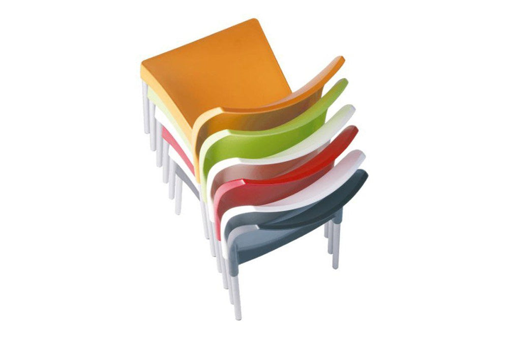 Hospitality Plus Stackable Vita Chair-white  