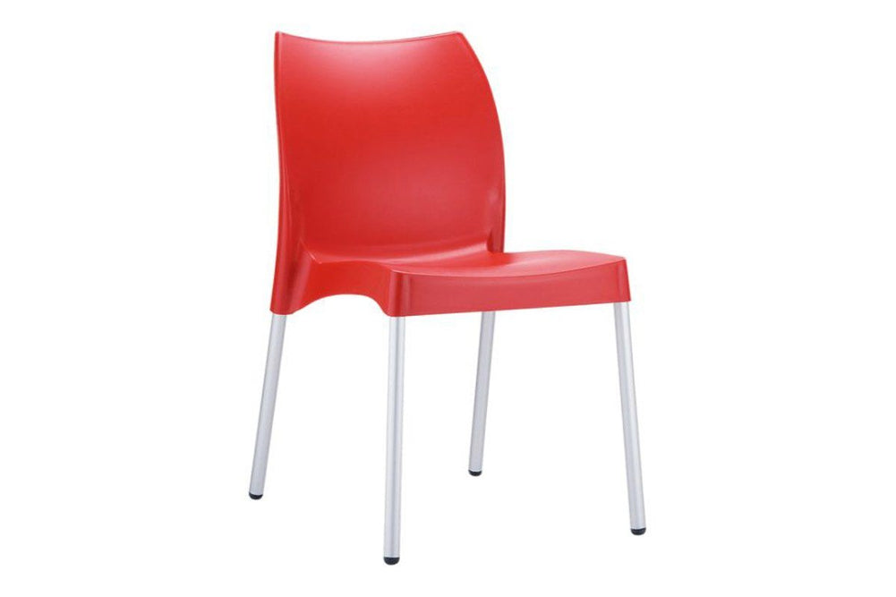 Hospitality Plus Stackable Vita Chair-red  