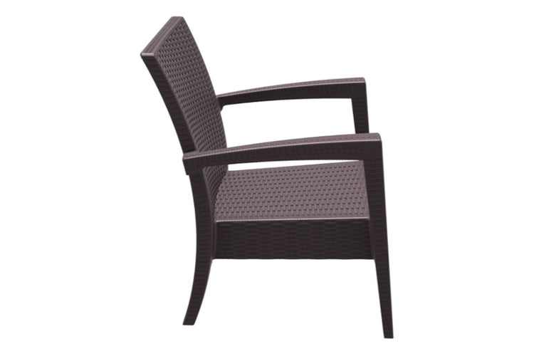 Hospitality Plus Tequila Lounge Chair - Stackable Outdoor Cafe Armchair Hospitality Plus 