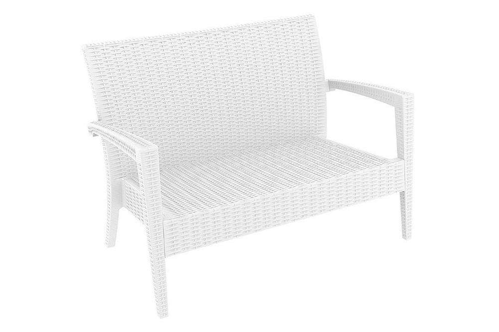 Hospitality Plus Tequila Lounge Sofa - Stackable Outdoor Chair-white none 