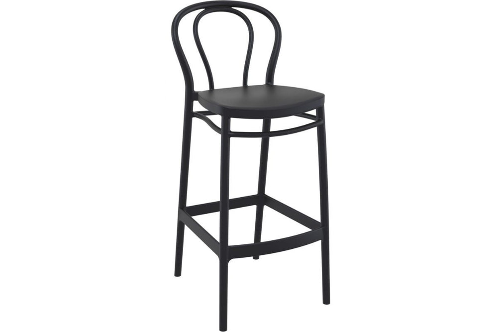 Hospitality Plus Victor Bar Stool - 750mm Seat Height [1060H x 450W]-olive green  