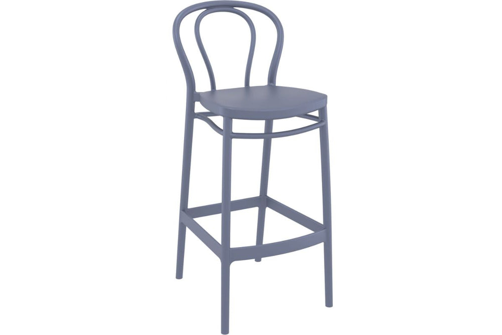 Hospitality Plus Victor Bar Stool - 750mm Seat Height [1060H x 450W]-olive green  