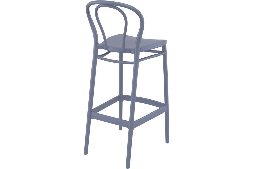 Hospitality Plus Victor Bar Stool - 750mm Seat Height [1060H x 450W]-olive green  