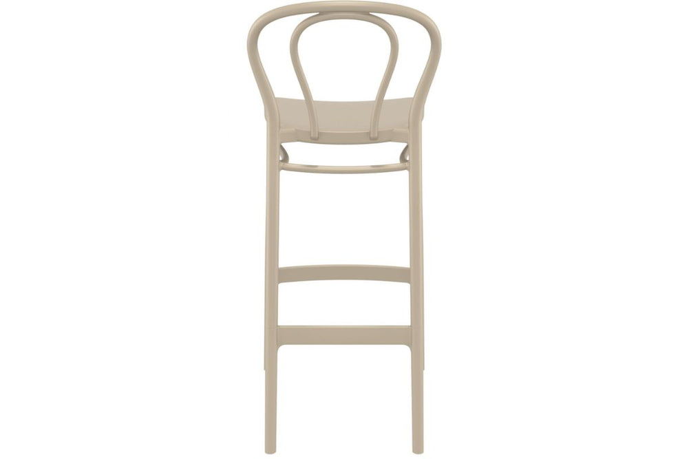 Hospitality Plus Victor Bar Stool - 750mm Seat Height [1060H x 450W]-olive green  