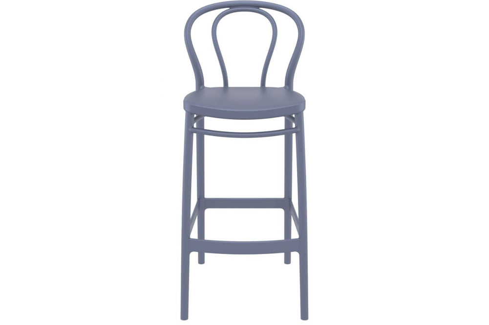 Hospitality Plus Victor Bar Stool - 750mm Seat Height [1060H x 450W]-anthracite  