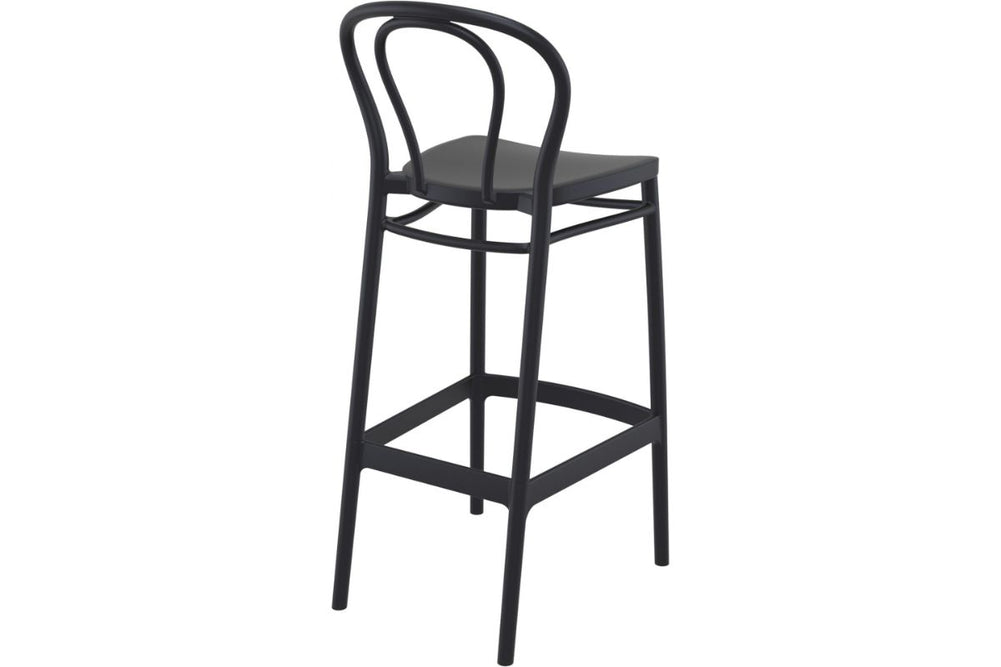 Hospitality Plus Victor Bar Stool - 750mm Seat Height [1060H x 450W]-olive green  