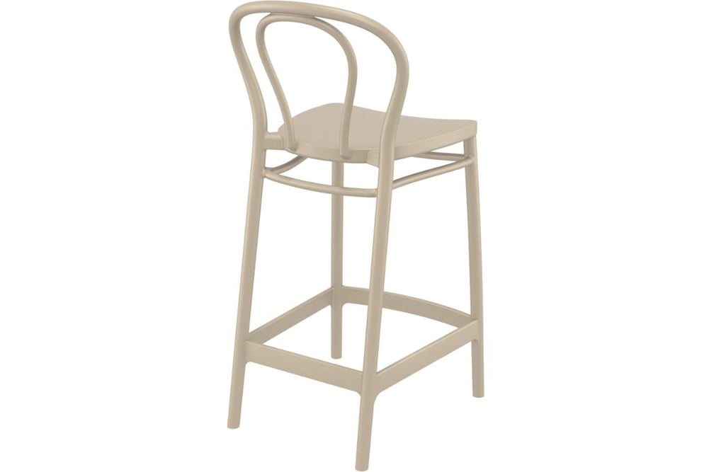 Hospitality Plus Victor Bar Stool - 650mm Seat Height [960H x 440W]-olive green  