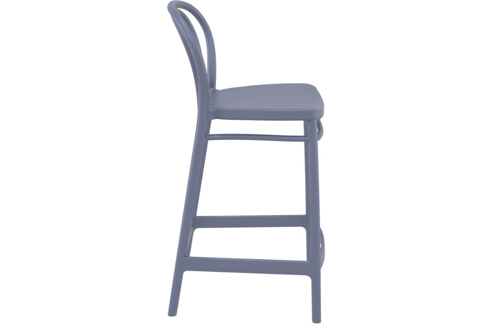 Hospitality Plus Victor Bar Stool - 650mm Seat Height [960H x 440W]-olive green  