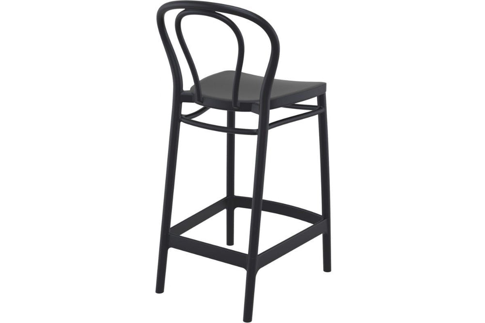 Hospitality Plus Victor Bar Stool - 650mm Seat Height [960H x 440W]-olive green  