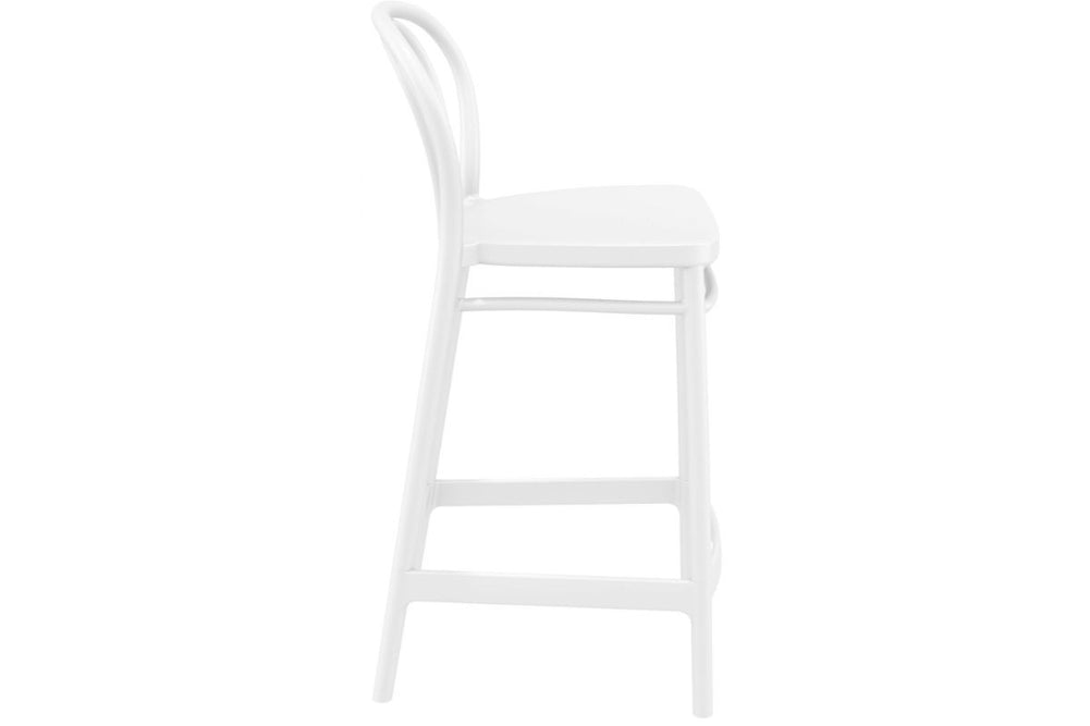 Hospitality Plus Victor Bar Stool - 650mm Seat Height [960H x 440W]-olive green  