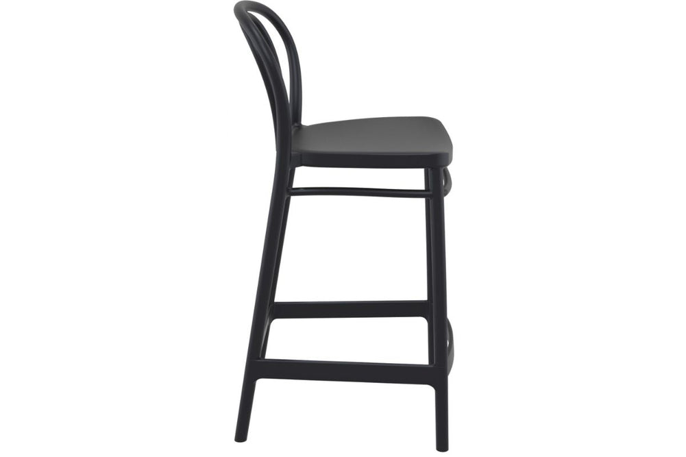 Hospitality Plus Victor Bar Stool - 650mm Seat Height [960H x 440W]-olive green  