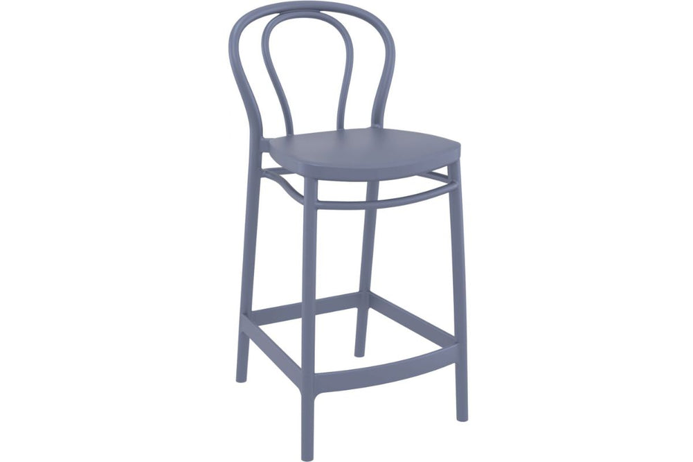 Hospitality Plus Victor Bar Stool - 650mm Seat Height [960H x 440W]-olive green  