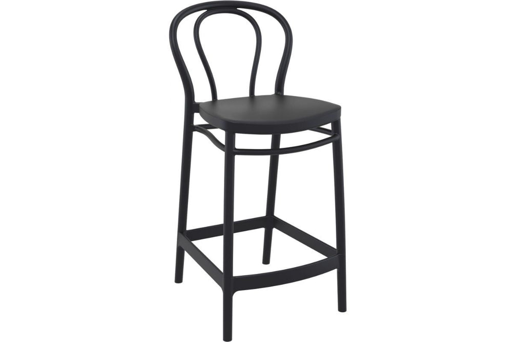 Hospitality Plus Victor Bar Stool - 650mm Seat Height [960H x 440W]-olive green  