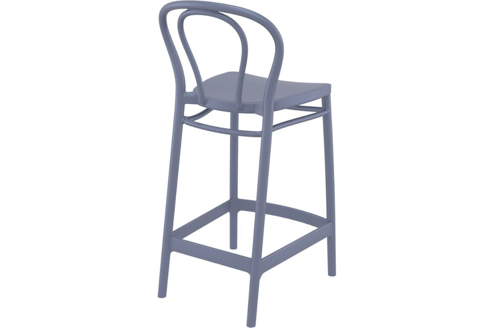 Hospitality Plus Victor Bar Stool - 650mm Seat Height [960H x 440W]-olive green  