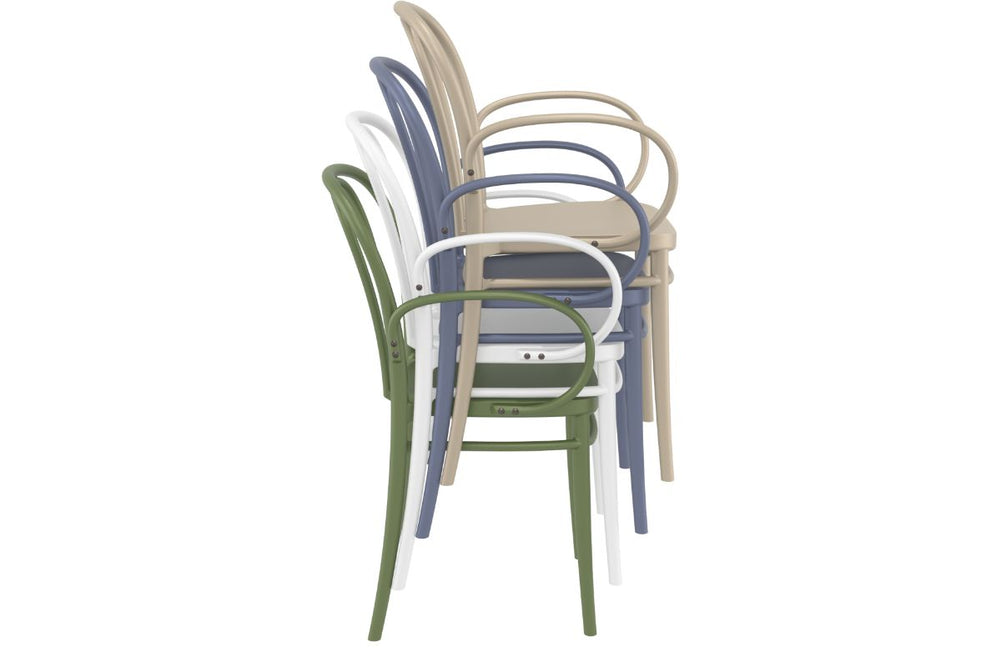 Hospitality Plus Victor Stacking Chair XL-white  
