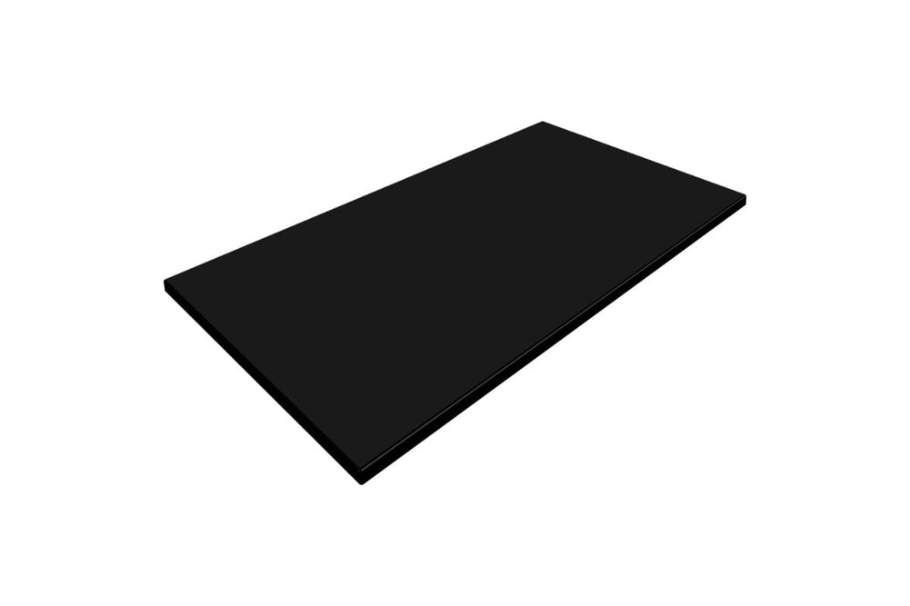 Hospitality Plus Werzalit Duratop Rectangle Table Top by SM France - 1200L x 800W-black  