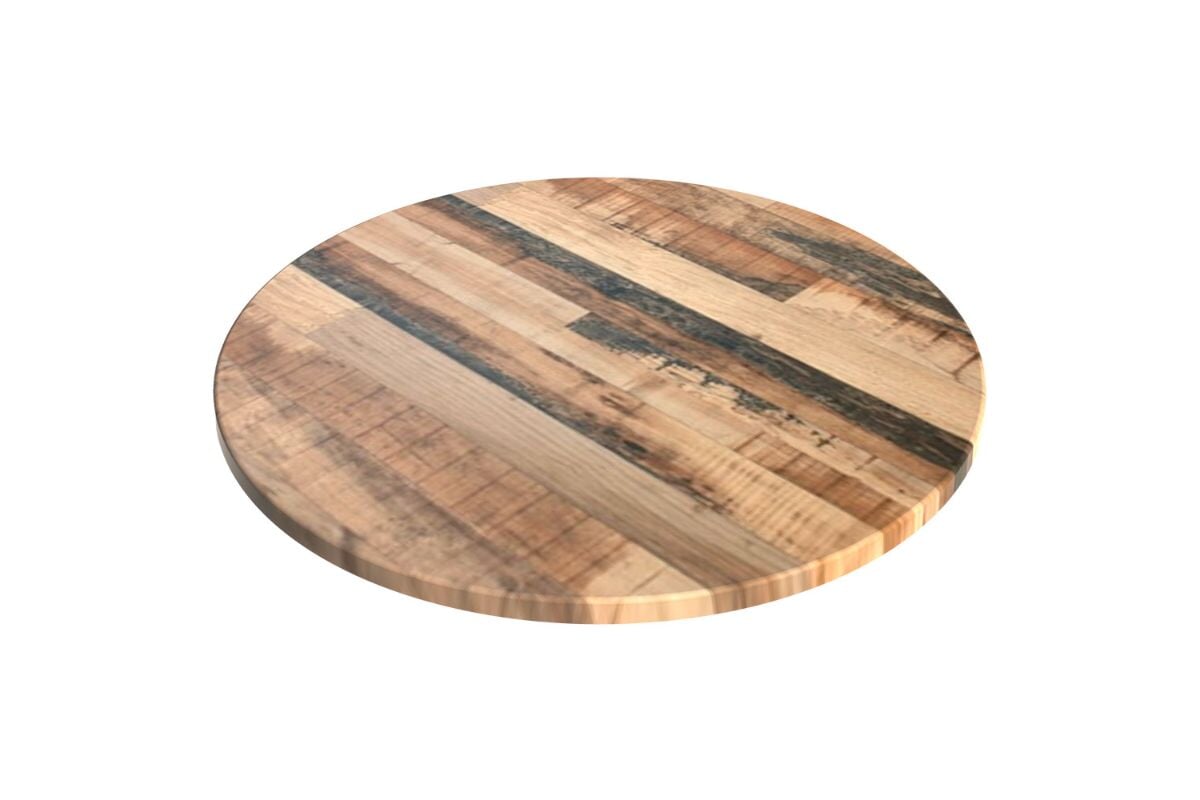 Hospitality Plus Werzalit Duratop Round Table Top by SM France [800 MM]-rustic kansas  