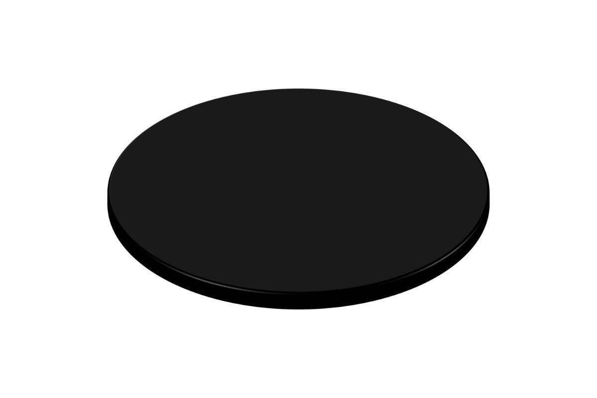 Hospitality Plus Werzalit Duratop Round Table Top by SM France [800 MM]-black  