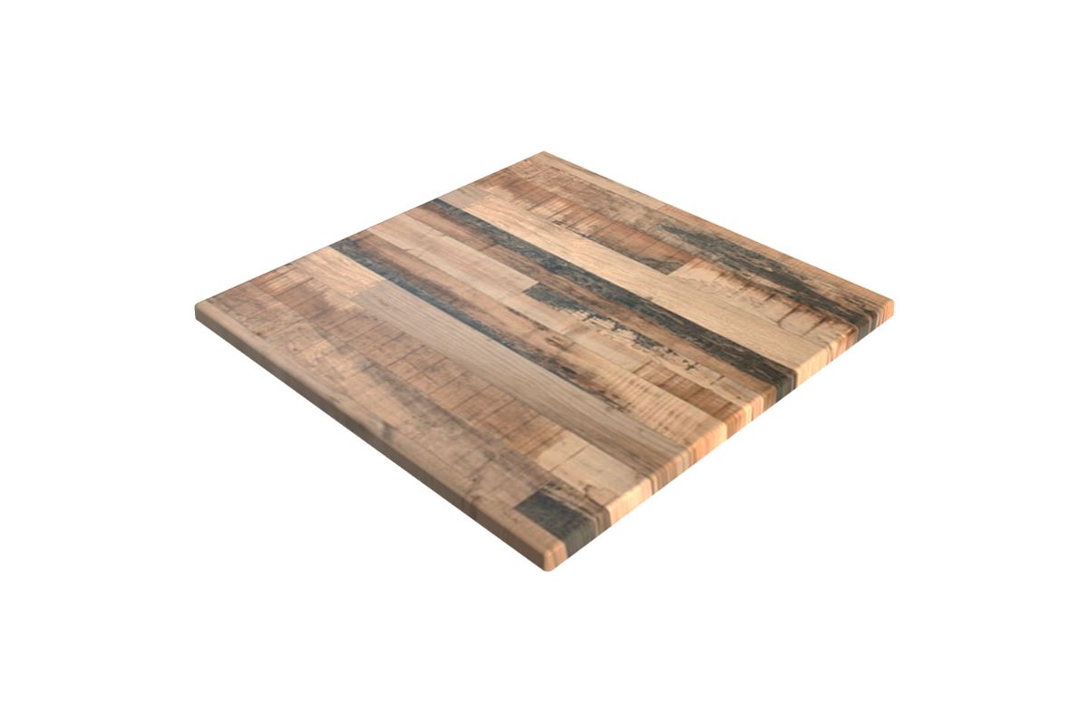 Hospitality Plus Werzalit Duratop Square Table Top By SM France [600L x 600W] Hospitality Plus rustic kansas 