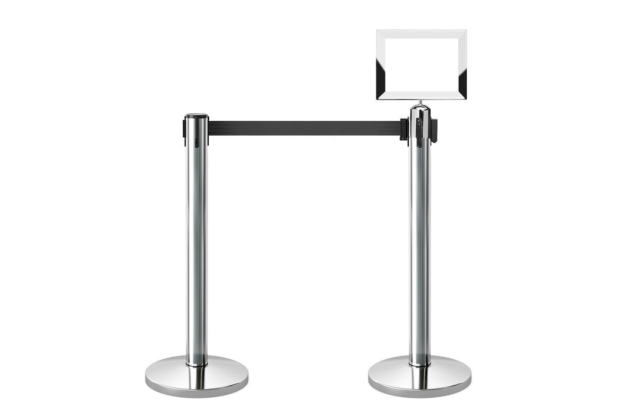 JasonL A4 Sign Frame Compatible with JasonL Retractable Pole - Silver Jasonl 