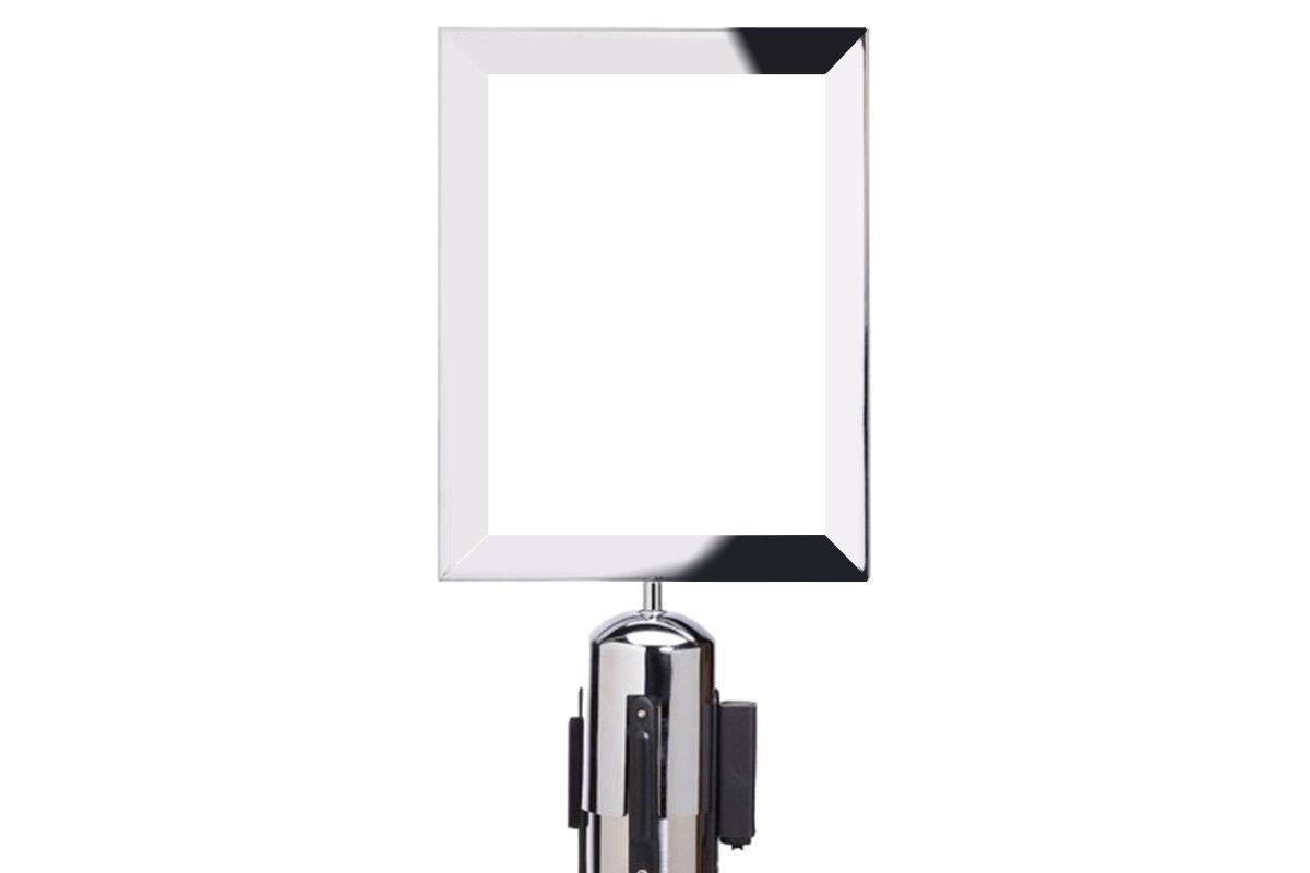 JasonL A4 Sign Frame Compatible with JasonL Retractable Pole - Silver Jasonl portrait 