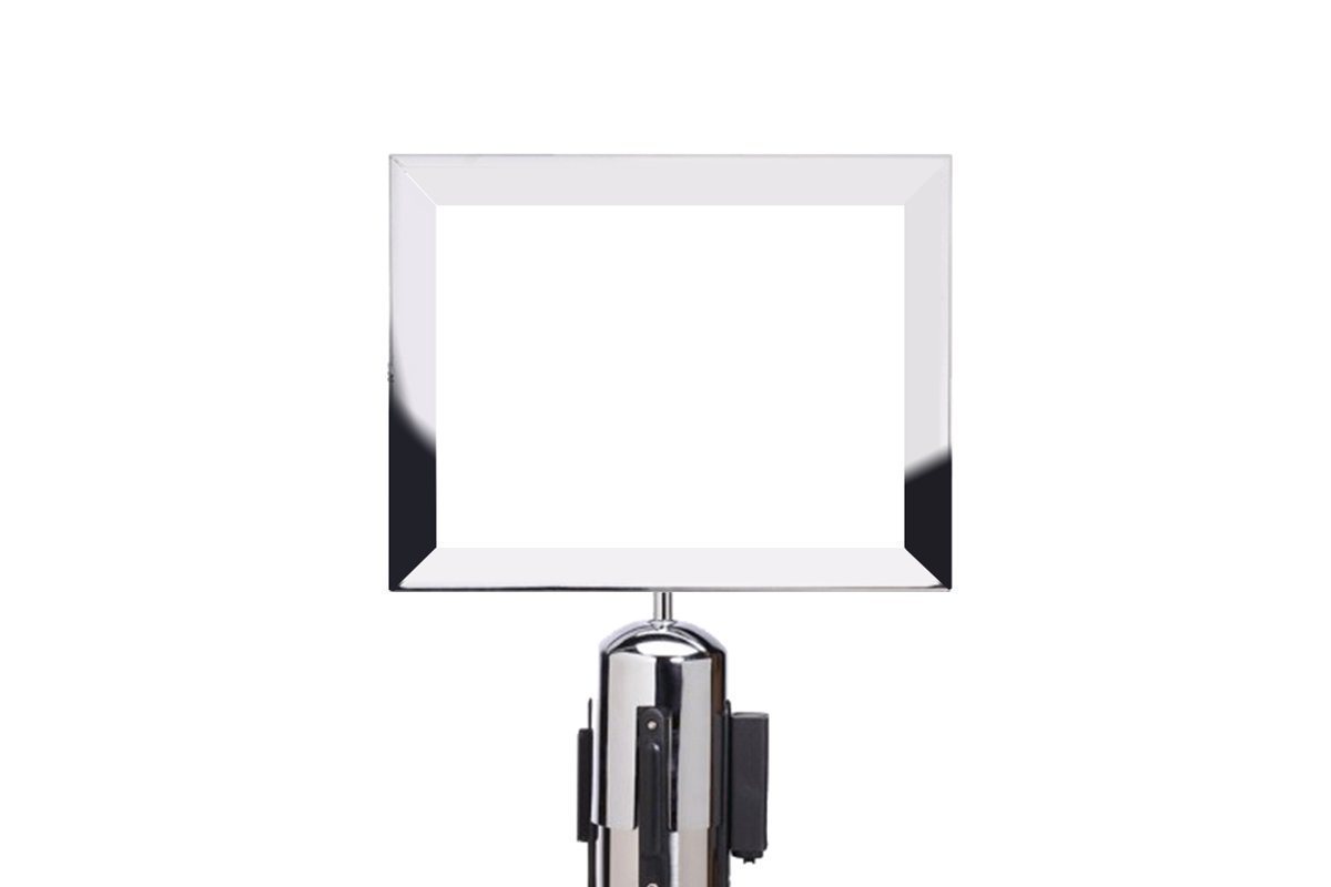 JasonL A4 Sign Frame Compatible with JasonL Rope Bollard - Silver-silver  