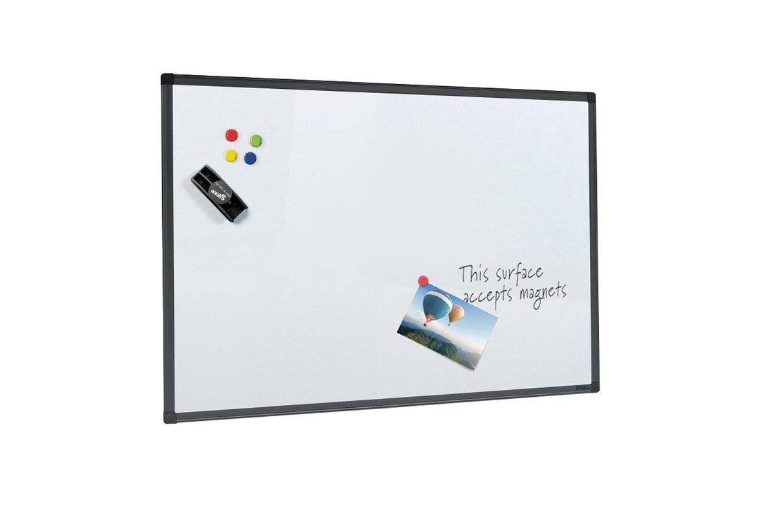 Commercial Whiteboard Black Frame [1200x900] Delivered